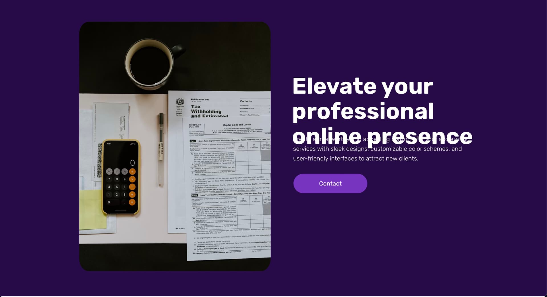 Accounting & Finance website project by SYS CRED
